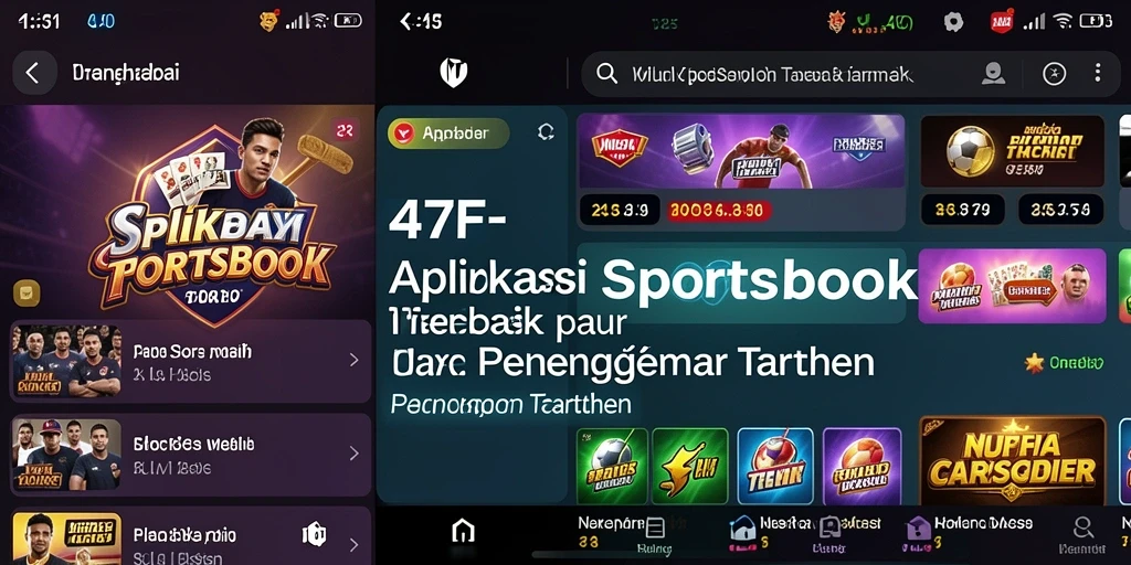 Screenshot utama 47F yang menampilkan antarmuka taruhan olahraga.