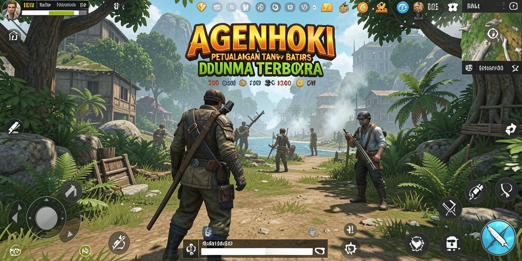 Screenshot AGENHOKI menampilkan pemain menjelajahi dunia terbuka yang indah.