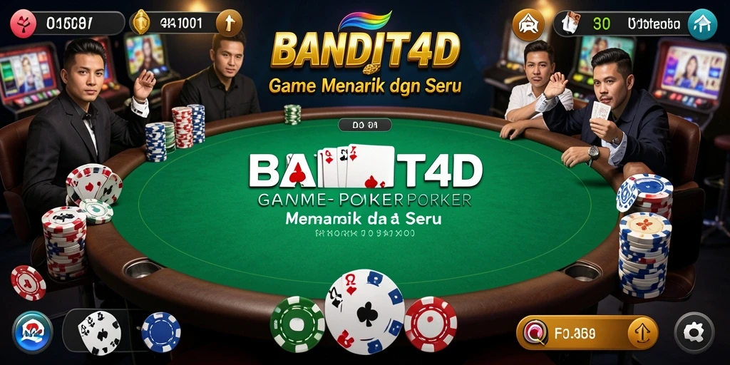 Gameplay Poker mengasyikkan di BANDIT4D dengan pengalaman nyata.