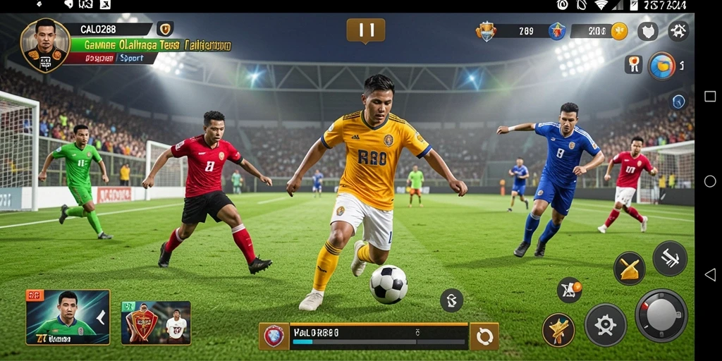 Screenshot utama CALO288 menunjukkan pertandingan seru antar pemain dengan grafik yang memukau.