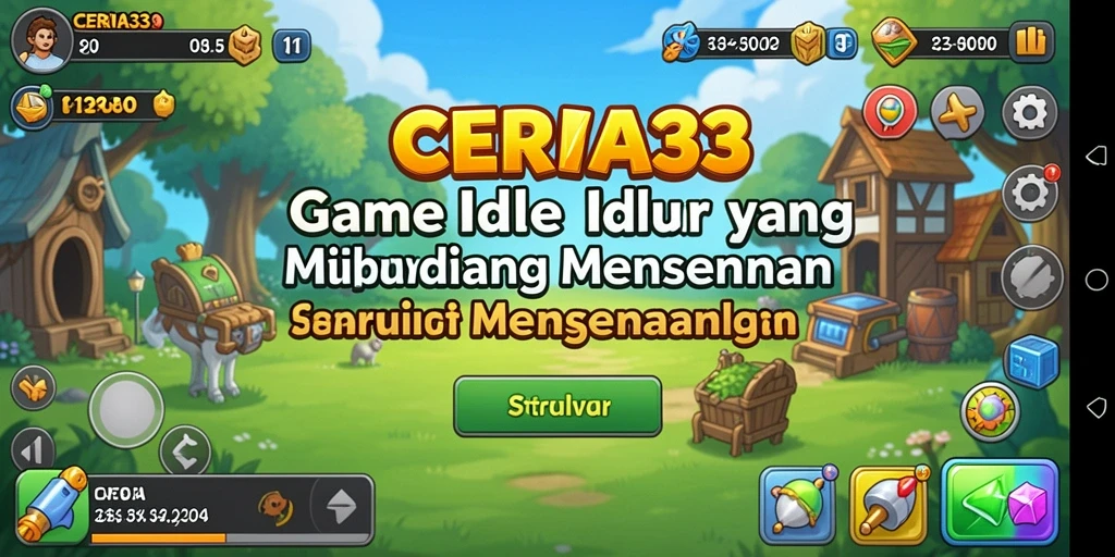 Screenshot CERIA33 menampilkan pengalaman bermain Idle yang menyenangkan.