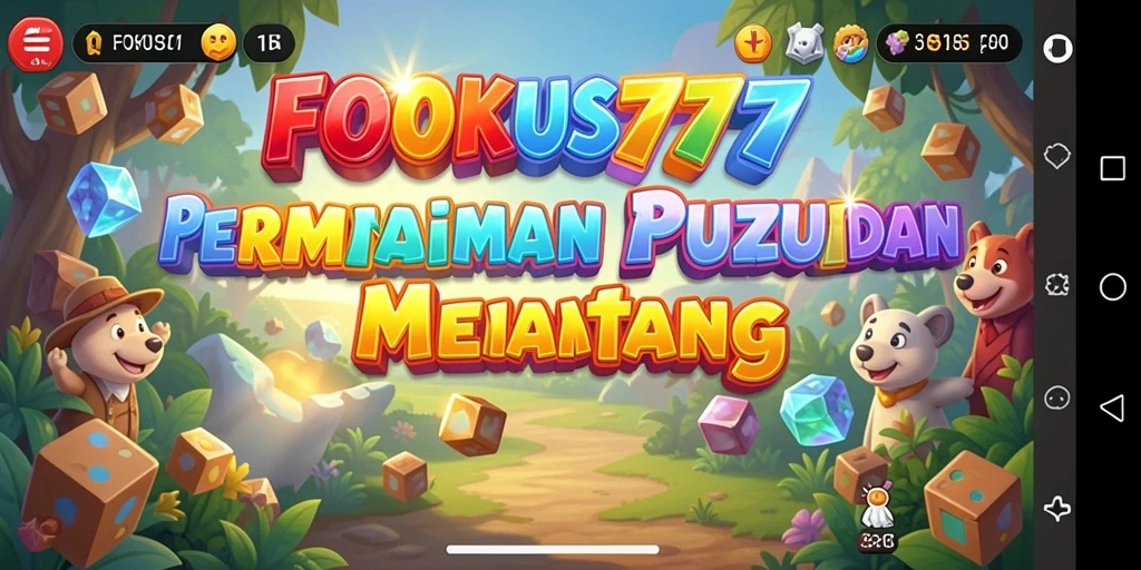 Tampilan gameplay seru dari FOKUS777 dengan berbagai tantangan puzzle.