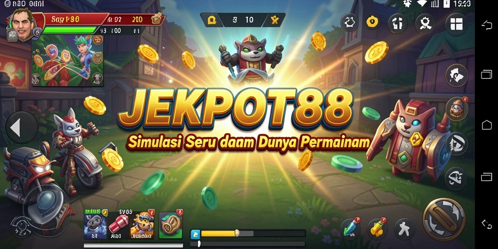 Tampilan menarik dari gameplay JEKPOT88 yang penuh warna.