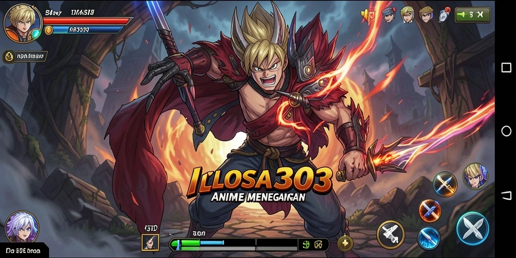 Tampilan menarik gameplay <strong>LOS303</strong> dengan karakter anime yang beraksi.