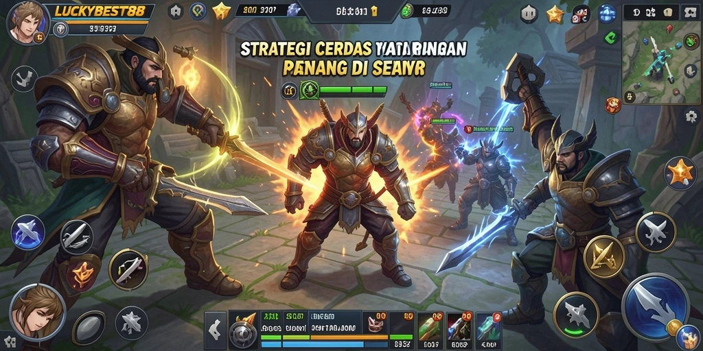 Tampilan gameplay LUCKYBEST88 yang penuh aksi dan strategi.