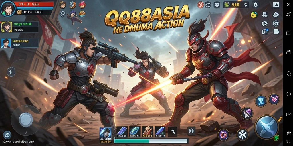 Screenshot menampilkan aksi mendebarkan dalam QQ88ASIA dengan grafik berkualitas tinggi.