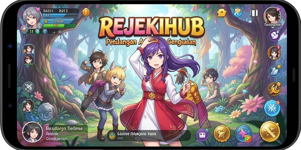 Tampilan gameplay yang seru dan interaktif dalam REJEKIHUB.