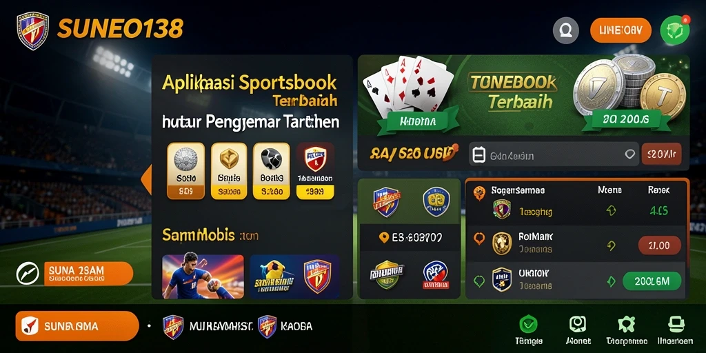 Tampilan permainan Sportsbook SUNEO138 yang menarik dan interaktif.