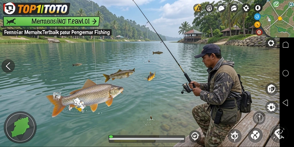 Tampilan gameplay memancing yang menakjubkan dari TOP1TOTO.